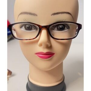 Reading Glasses +2.75  Brown Tortoise Frame Womens Clear Lens 52-17-138